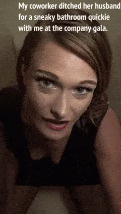 wife ditches husband to fuck her coworker at the company party