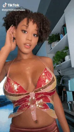 sexy slut showing off tits