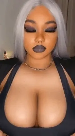 ebony ahegao