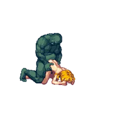 blonde fucked doggystyle by orc