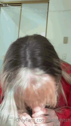 hailey hitch nudes gives a wet deep blowjob to a stranger