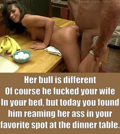 her bull is a master of reminding you who your wife's pussy and ass belongs to.