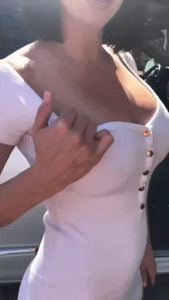 bbcslutwife4u2 teasing in the parking lot