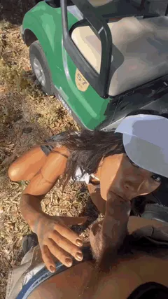 Asian cart girl takes her tips in payment of facials