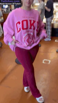 public flash at the pastry shop again