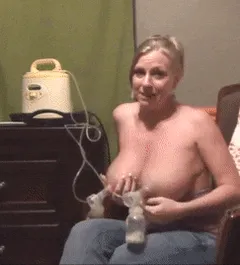 breast pumping some big tits
