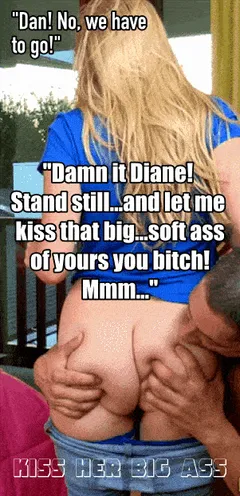 groping  her big soft ass
