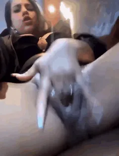 This slut plays with her clit everywhere and all the time