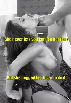 big tits cheating housewife cumshot caption