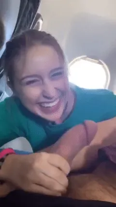 sucking dick on a plane