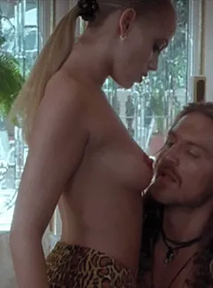 elizabeth berkely gets her nipple bitten