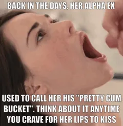 she has always swallowed him without him asking