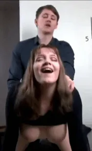 enjoying between her delicious buttocks shaking her juicy boobs
