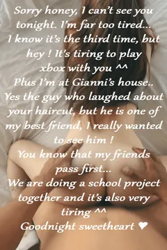 this is a converstion i had with my gf, i feel weird