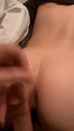 He pulled out but I grabbed him by the cock and got my creampie Doggystyle_NSFW