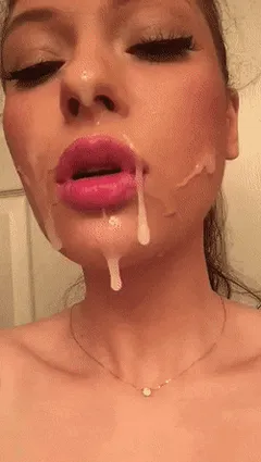 mm - messy facial dripping cum