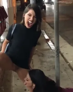 she tastes her pee in public