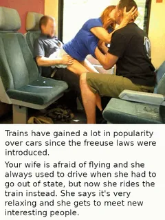 freeuse laws - wife on the train