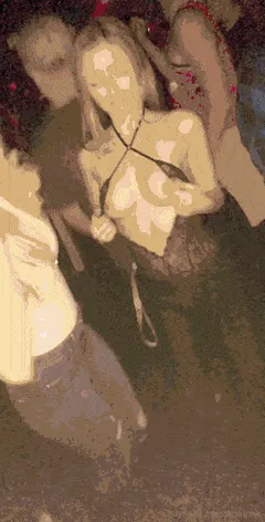 tits flash public slut