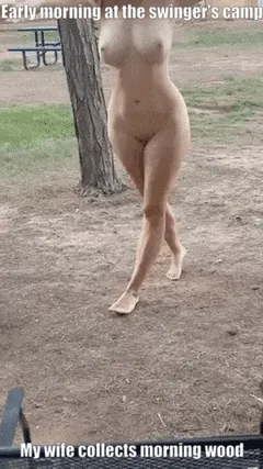she loves camping now