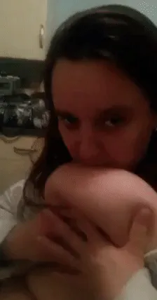 first time tits suck self