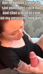 my neighbor's son has special needs, so my wife offered to keep an eye on him while they are at work.