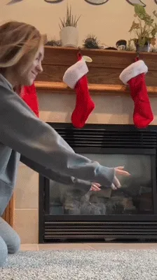 practicing for santa