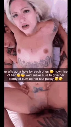 your gf always said she wanted to try a threesome, you thought she meant with you…