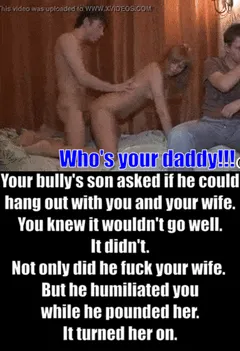 how humiliating to have an 18 y/o invite himself over to "hang out" with you and your wife. you knew he was gonna fuck her. just teasing you