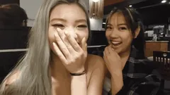 Naughty Girls kissing At public place Asian