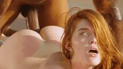 Cute Snowbunny completely submitting her body to BBC 3