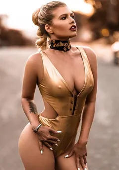 chanel west coast in a very tight bikini