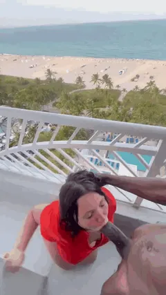 Amazing Vacation with BBC sucking face fuck throat