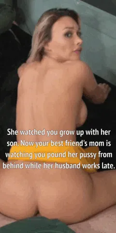 riding your friend's married mom from behind