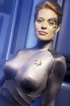 i did have the hots for jeri ryan as 7 of 9. that is a very nice pair under that glitter spandex.