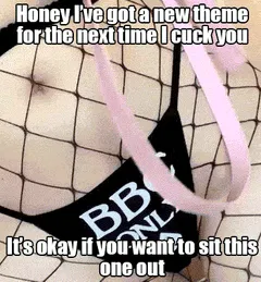 it's okay if you're not ready for it, but she is...