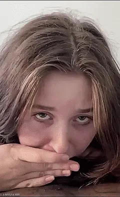 teen(18+) extremely gagging on my dick