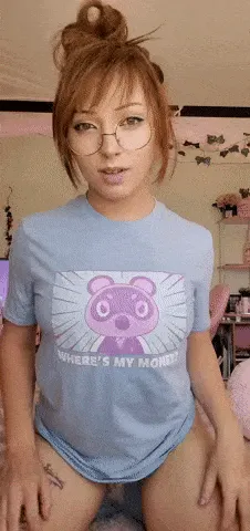 babe flashing her small tits
