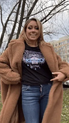 winter titties in the park