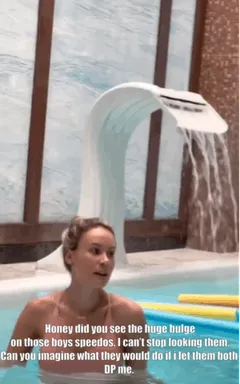 you encourage her all the time to do it