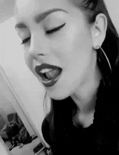 lady with snake tongue