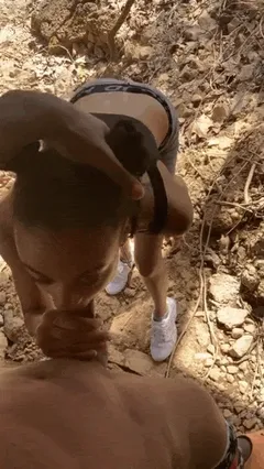 ebony teen sucking cock