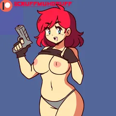 redhead with a gun