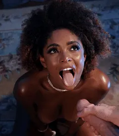 big white cock cumming all over her face