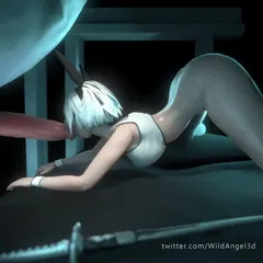 2b deepthroating her horse