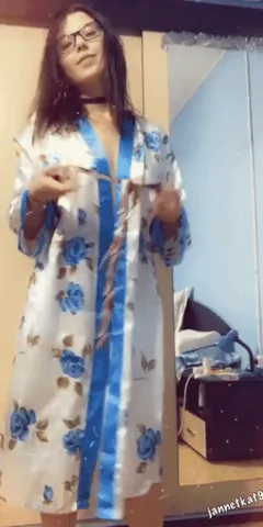 sexy babe with choker strips