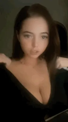 huge titties burst out of her shirt