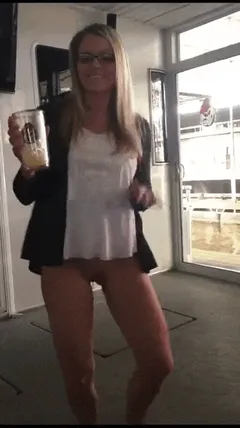 bottomless dancing on a boat