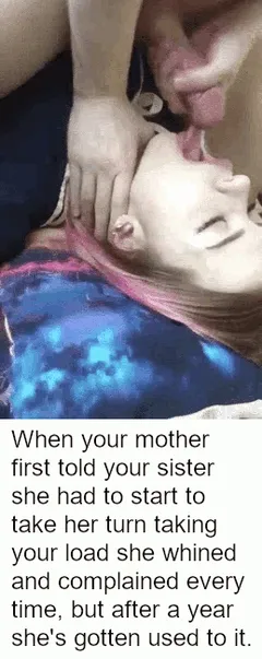 family freeuse - sister takes her turn