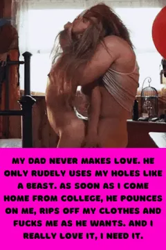 daddy fuck daughter caption - father daughter sex caption gif